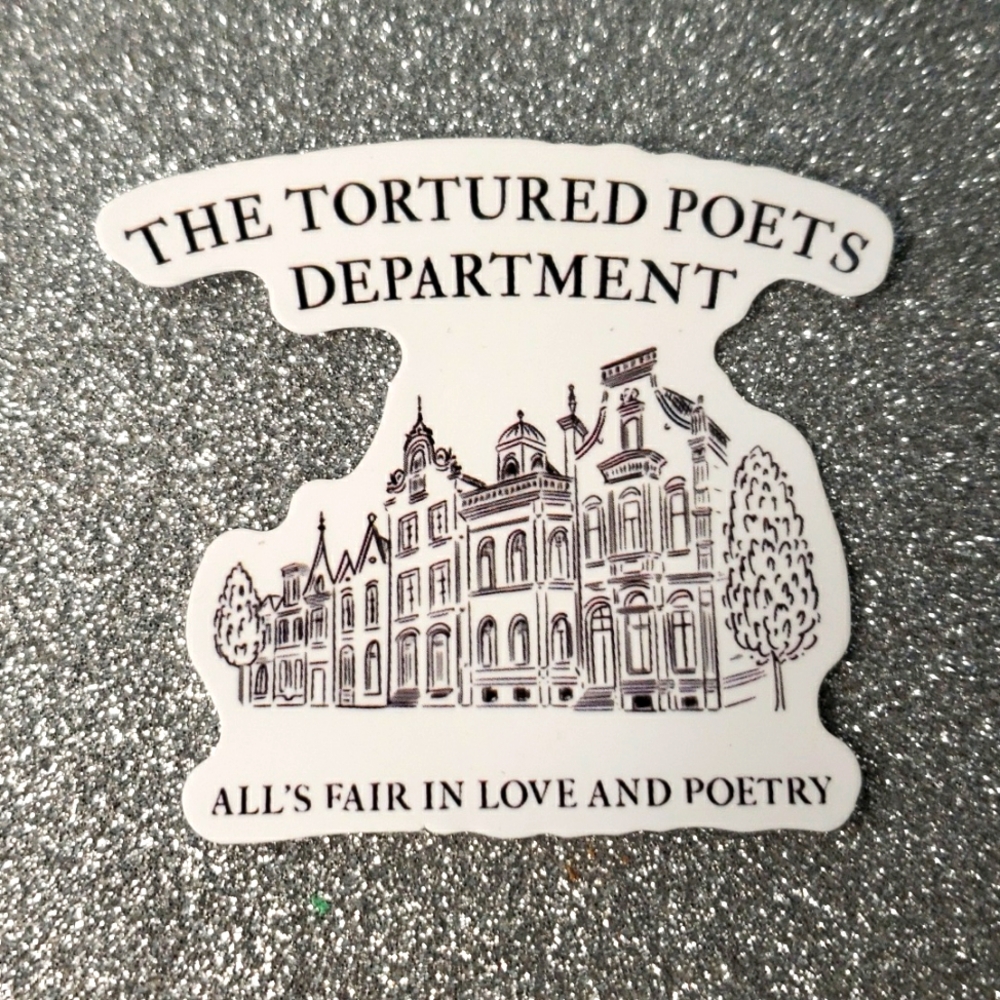 10/$10 Taylor Swift Waterproof Sticker Tortured Poets Department